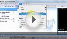 Movie Maker İle Şarkı Kesme