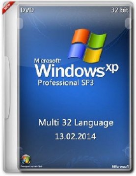 Windows XP Professional SP3 x86 Multi 32 Language (DVD/13.02.2014)